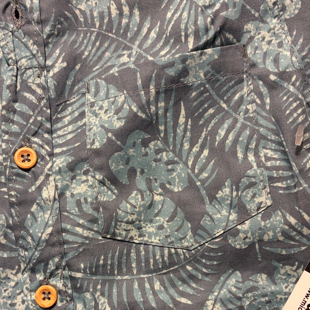 Matix Kids Tropical Blue Button-Down Shirt - Picture 4 of 5